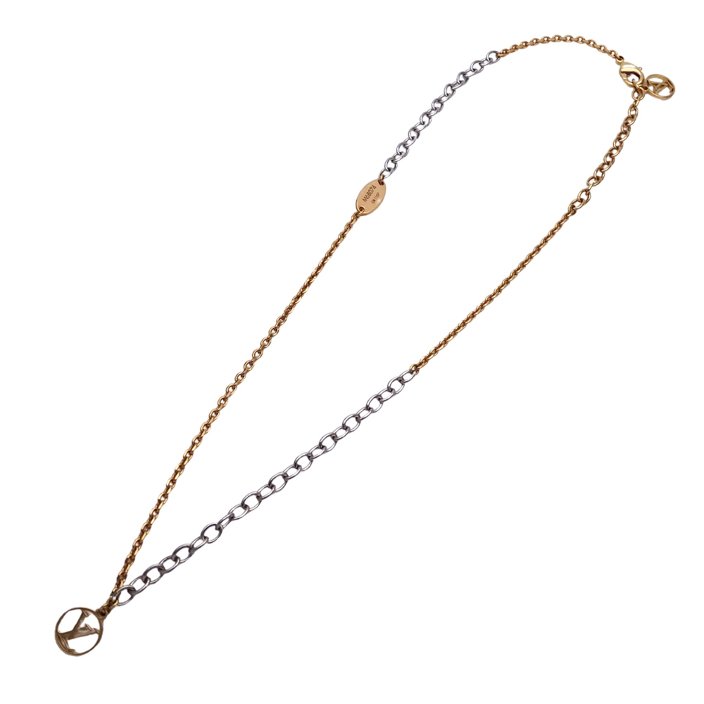 LOUIS VUITTON Gold Necklace - Picture 5 of 10
